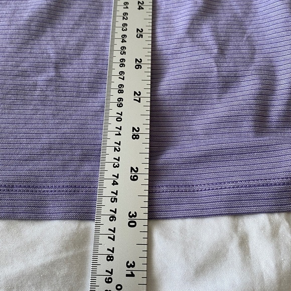 Calvin Klein Men's Purple Horizontal Stripe Short Sleeve Polo Shirt Size XXL - Picture 11 of 12
